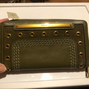 Fossil Sage Leather Wallet